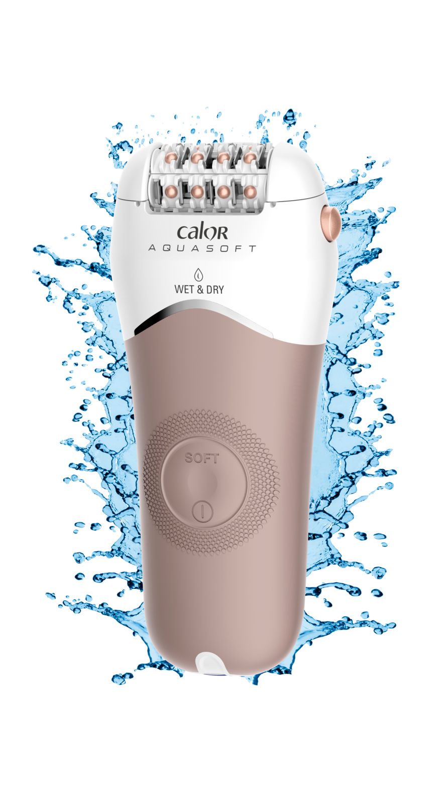Epilateur électrique Sans-fil AquaSoft Wet & Dry Anti-irritation + 6 Accessoires EP4930C0 CALOR