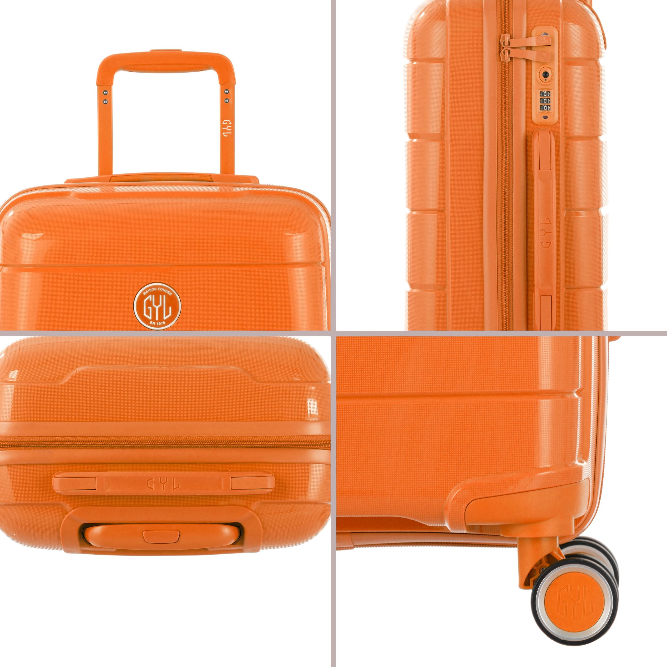 Set De 3 Valises Rigides Orange Ch3 (tailles S, M, L)