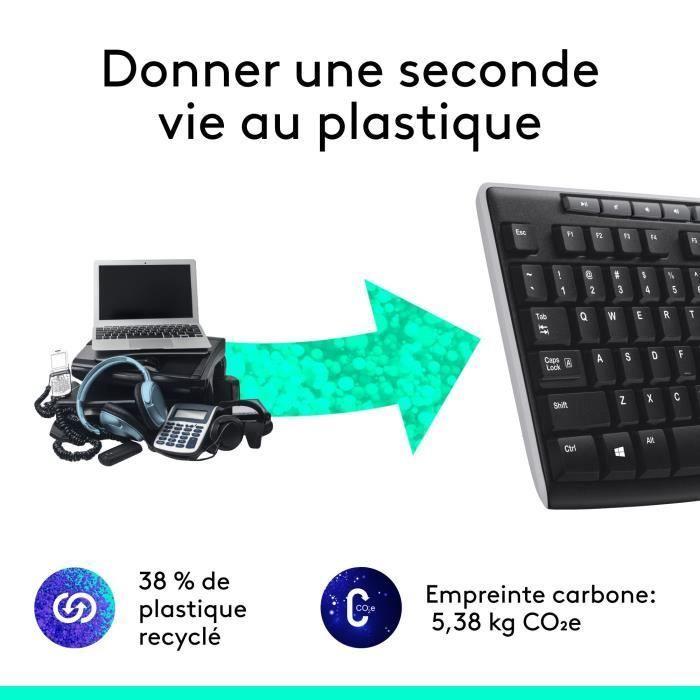 Clavier - Sans Fil - K270 - Azerty - Noir