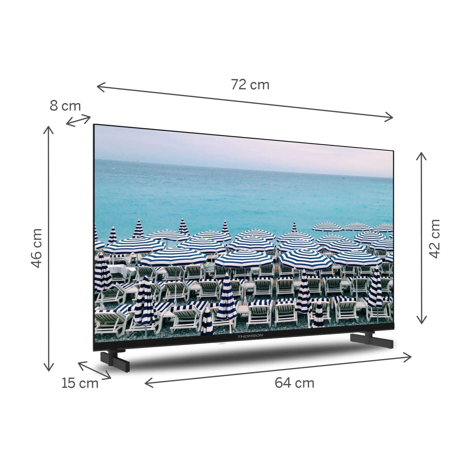 Thomson 32 Pouces (81 Cm) Easy Tv Led Hd Téléviseur