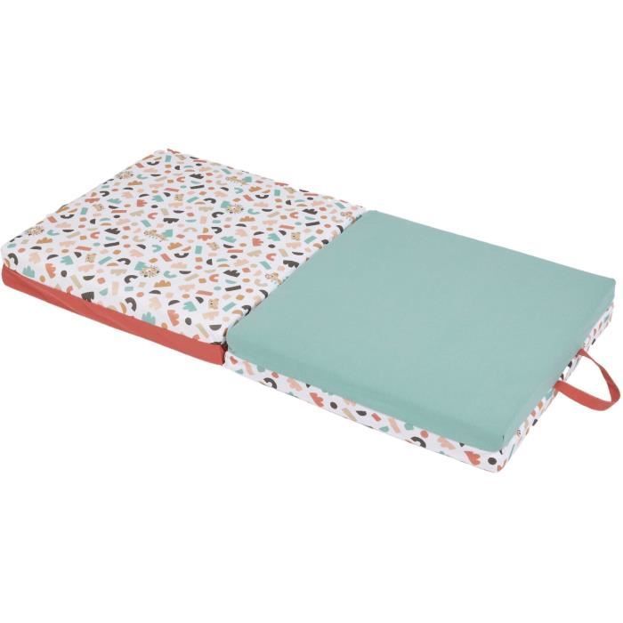 Tapis D'éveil Malin Tapis Évolutif Multifonction 3-en-1 120 X 120 Cm Géométrique / Animaux Rigolos