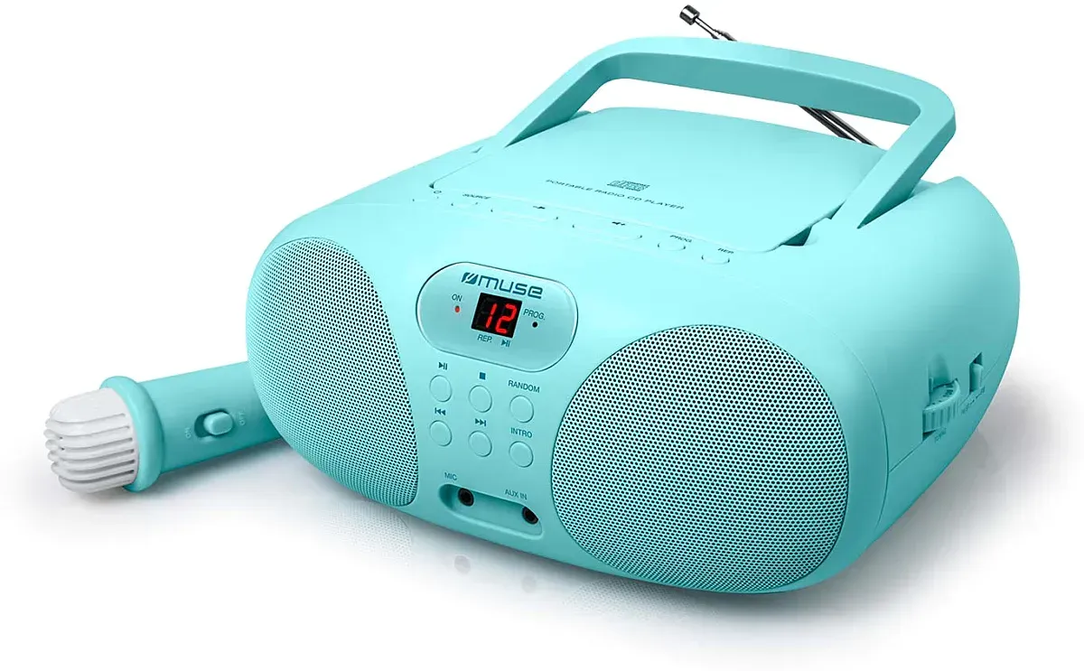 Product Image for Muse MD-203 KB – Système Stéréo Portable FM/CD – Bleu