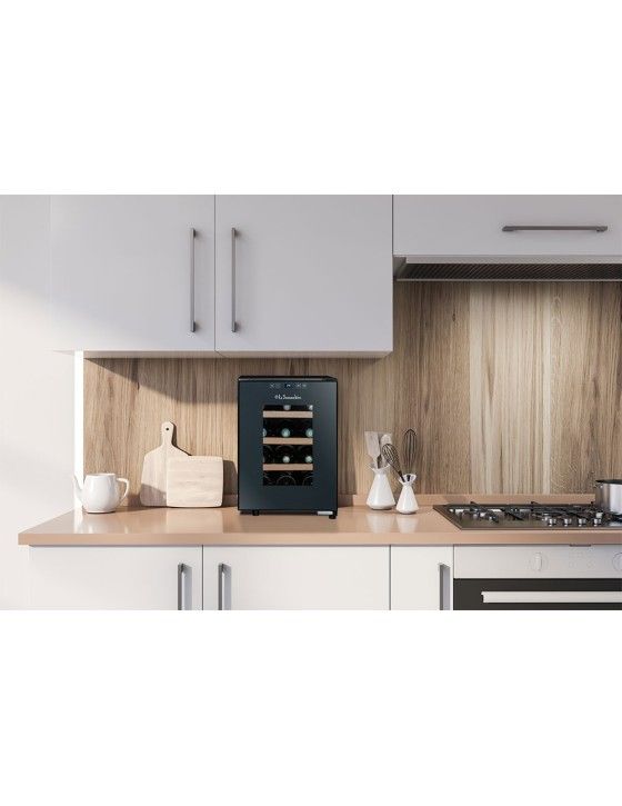 La Sommelière Ls12silence Refroidisseur À Vin Refroidisseur De Vin Thermoélectrique Pose Libre Noir 12 Bouteille(s)