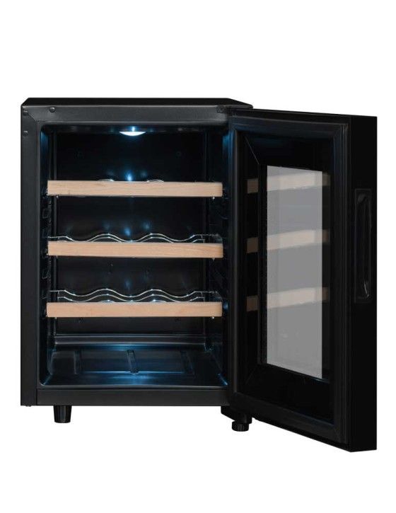 La Sommelière Ls12silence Refroidisseur À Vin Refroidisseur De Vin Thermoélectrique Pose Libre Noir 12 Bouteille(s)