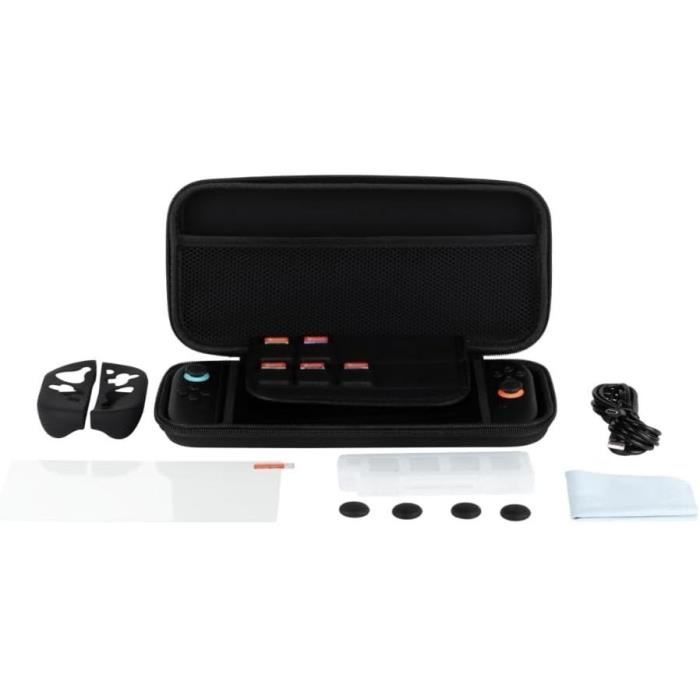 Pack D'accessoires Gaming - Nintendo Switch 2 - Housse - 4 Appuie-pouces - Verre Trempé - Boîtier 9 Jeux - Écouteurs