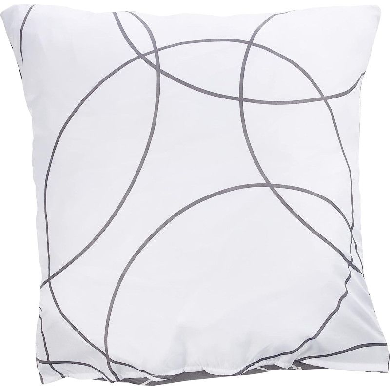 Parure De Lit 2 Pièces "elton" 140x200cm Gris