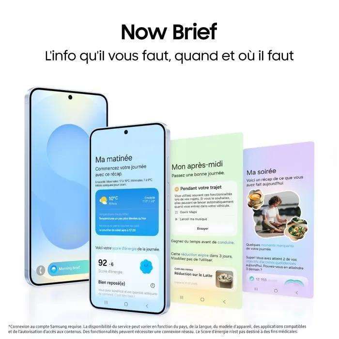 Smartphone Samsung Galaxy S25 Bleu 6.2 " Ram 12 Go Stockage 256 Go