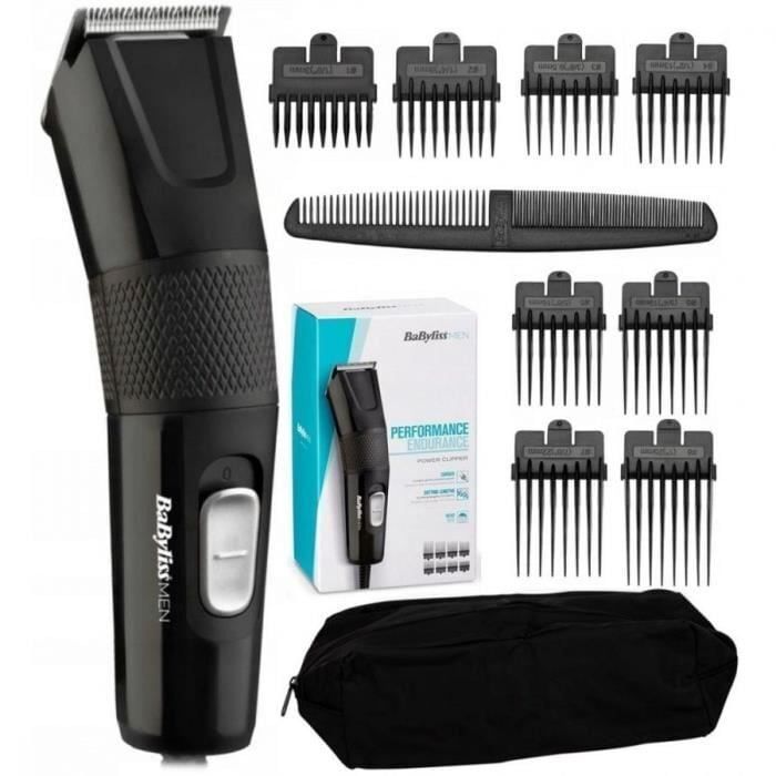 Tondeuse Cheveux - Babyliss E756e - Lames Xl 45 Mm En Acier Inoxydable - 8 Guides De Coupe