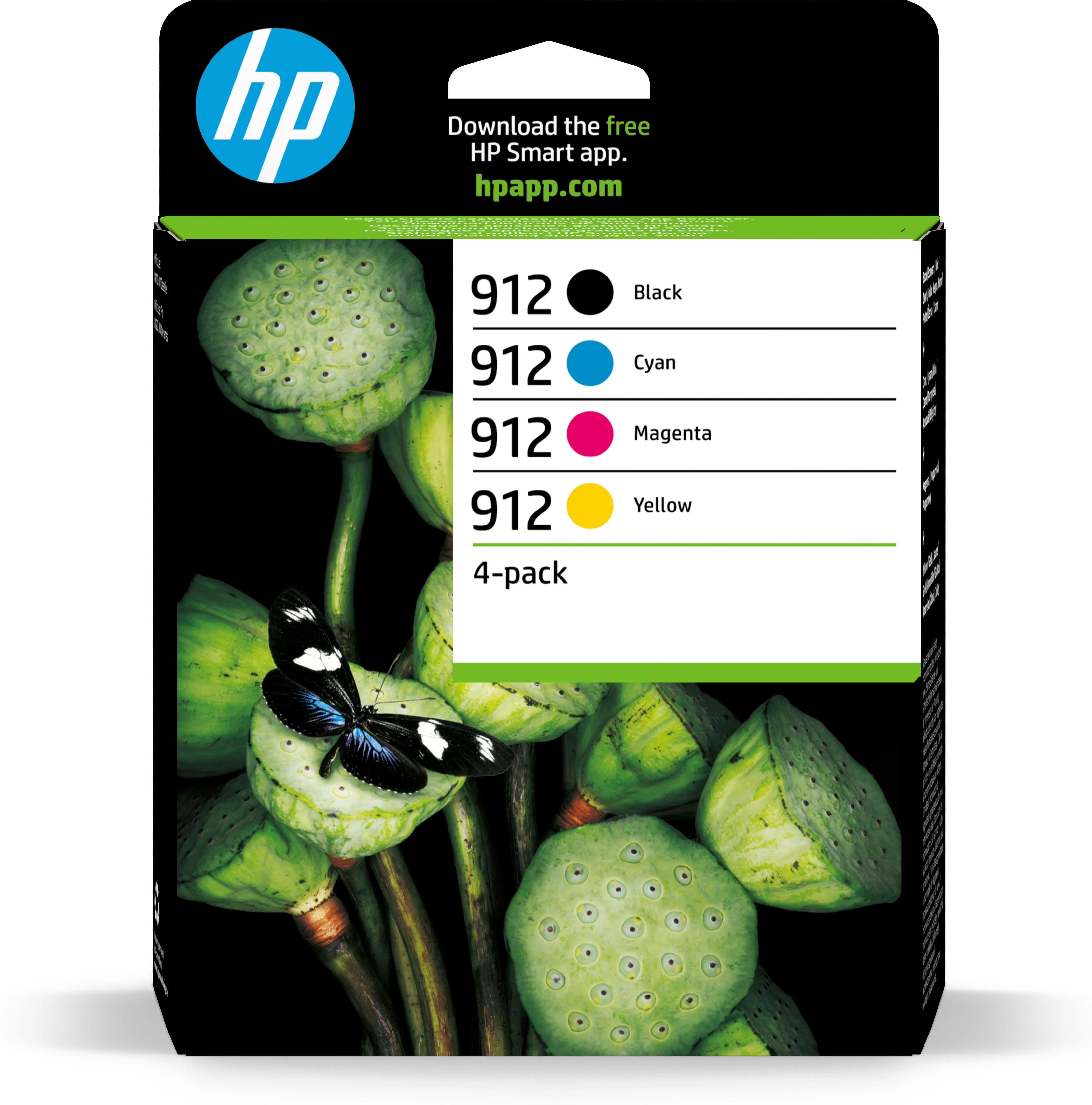 Product Image for HP 912 Pack de 4 cartouches d'encre Noir/Cyan/Magenta/Jaune authentiques