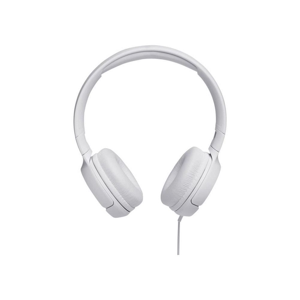 Casque Filaire Jbl Tune 500 - Son Pure Bass - Conception Légere Et Et Pliable - Blanc