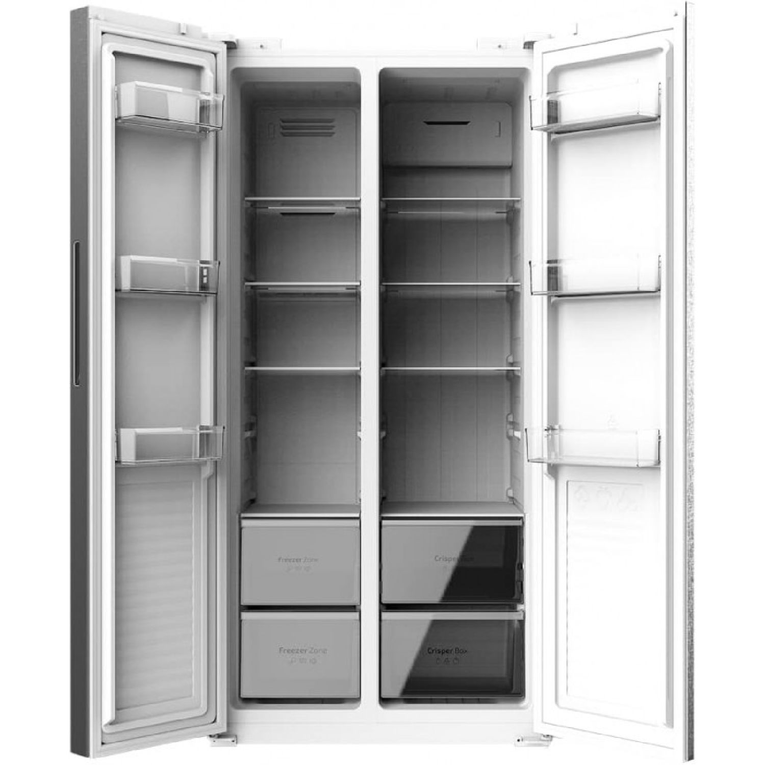 Cecotec Réfrigérateur Américain 2 Portes Bolero Coolmarket Sbs 430 Sombre E: Side By Side De 430 L