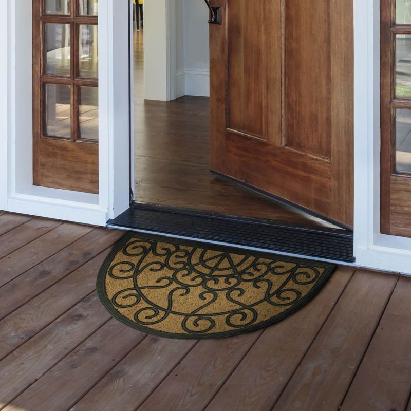 Paillasson Demi-lune "marquis" 40x60cm Naturel