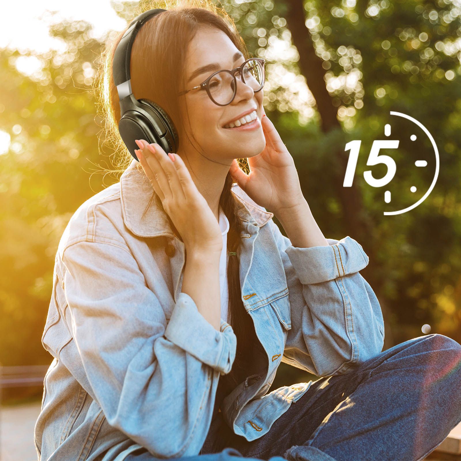 Casque Eco Sans Fil Bluetooth 5.0 Noir