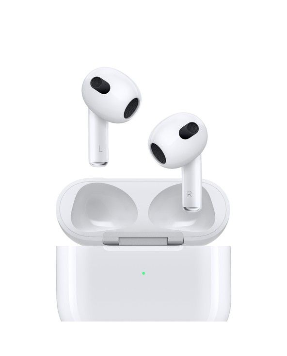 Apple AirPods (3ème génération) Écouteurs sans fil Bluetooth pour appels/musique en blanc.