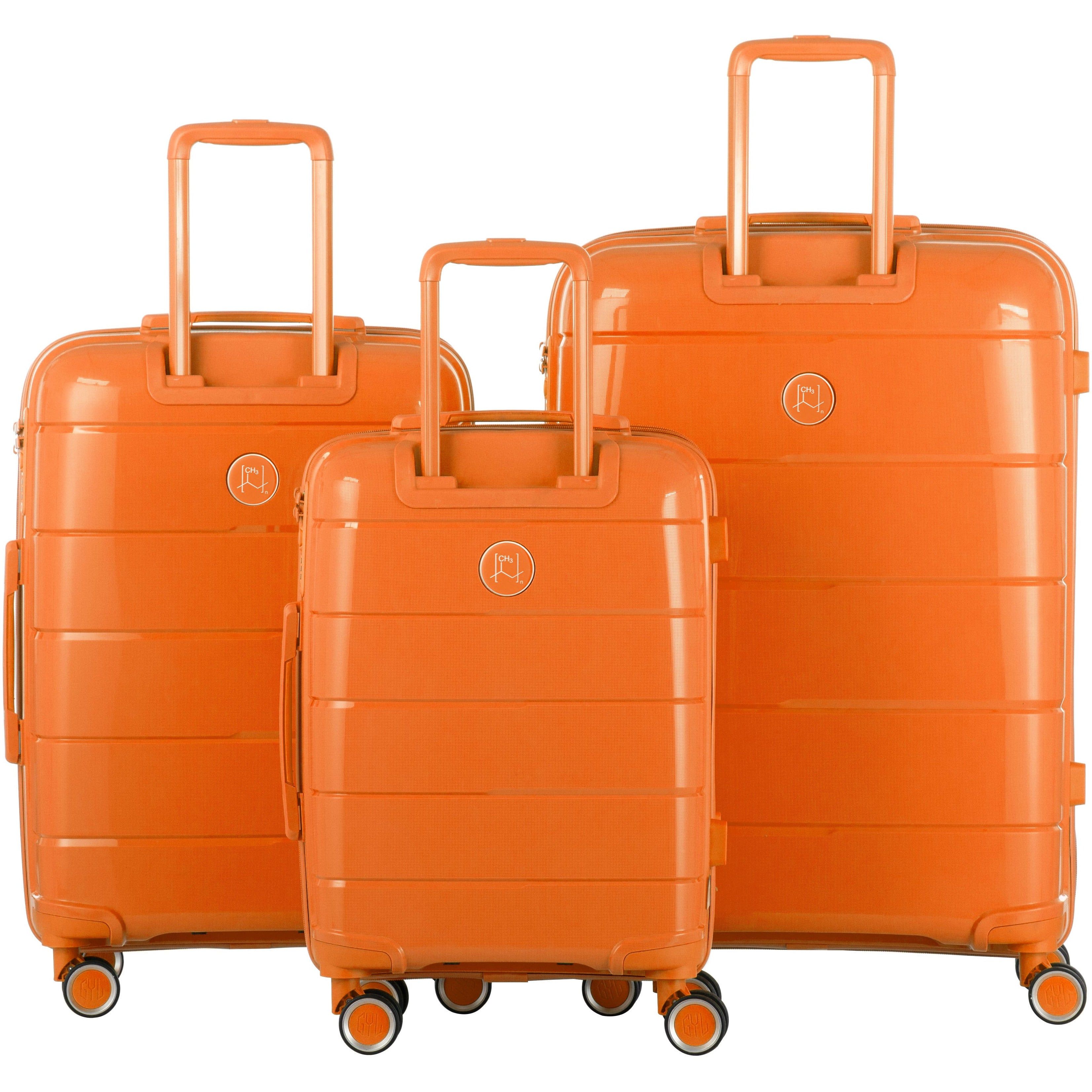 Set De 3 Valises Rigides Orange Ch3 (tailles S, M, L)