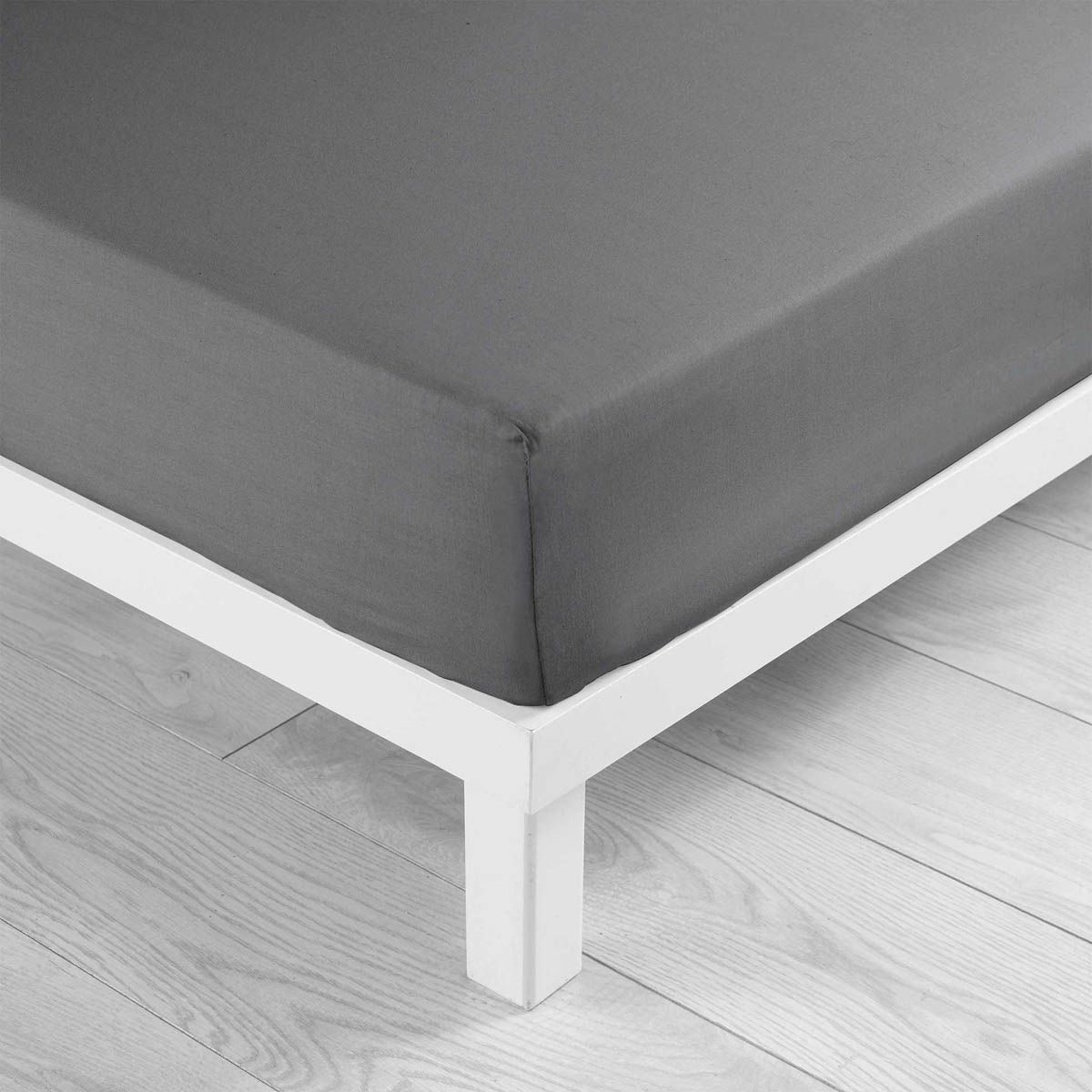 Drap Housse "lina" 180x200cm Anthracite