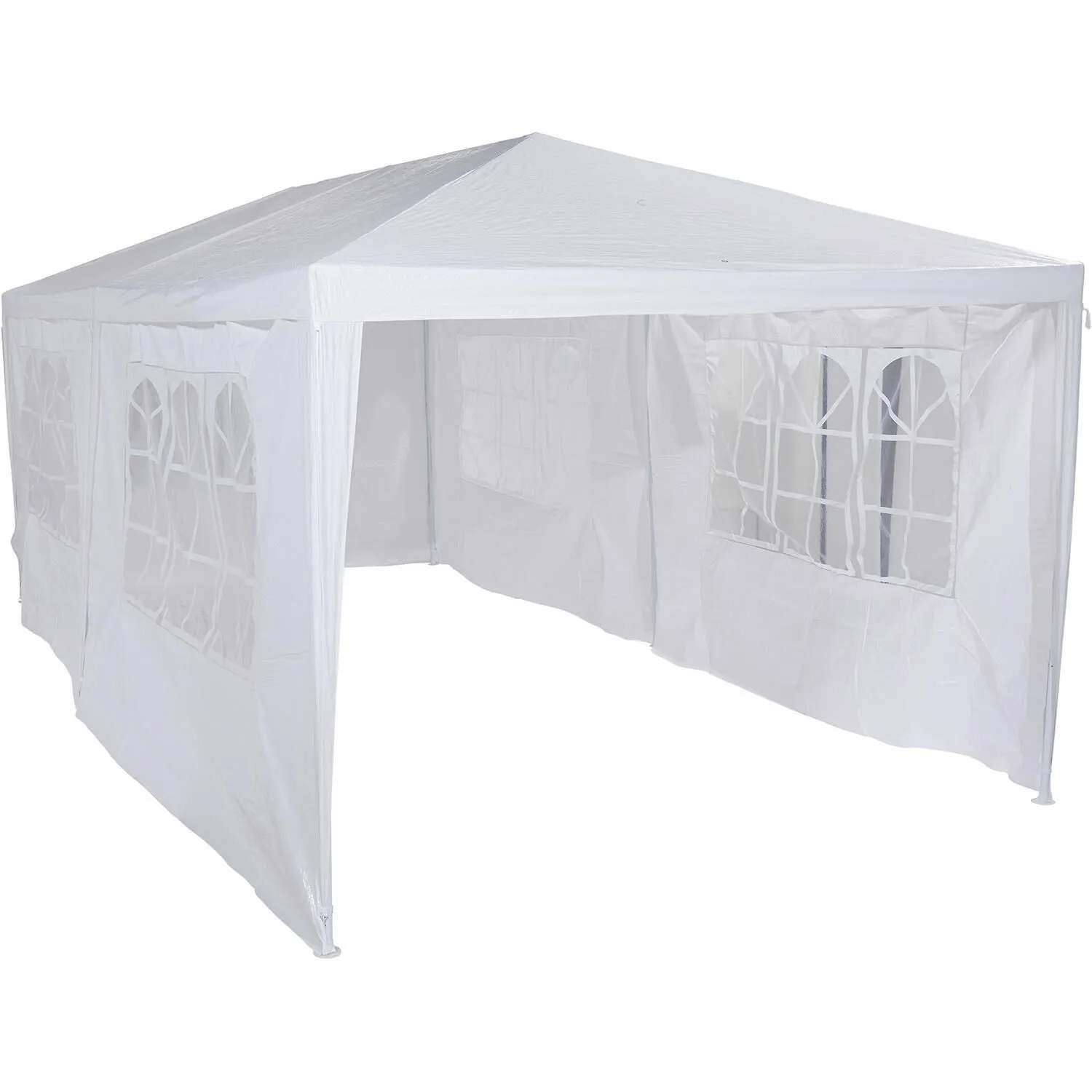 Product Image for Tonnelle de Cérémonie 6x3m Blanc avec Rideaux et Housse de Rangement Madrid