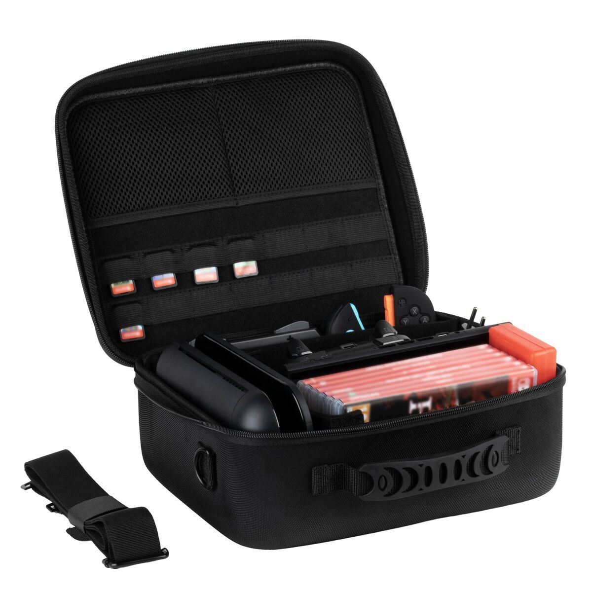 Sacoche De Transport Konix Noir Pour Nintendo Switch™ 2 Et Nintendo Switch™ Modèle Oled