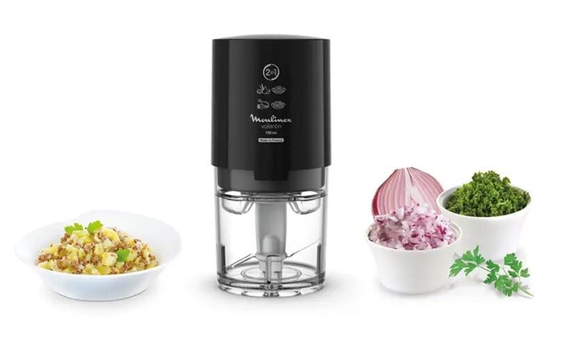 Moulinex Valentin Dj1208 Hachoir Électrique 0,1 L 220 W Noir