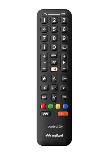 Meliconi Control 2+ Télécommande Ir Wireless Tv, Boitier Décodeur Tv Appuyez Sur Les Boutons