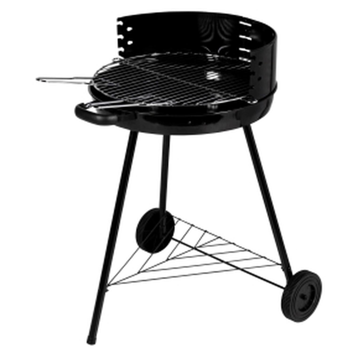 Barbecue à Charbon de bois Rond 50cm sur Roulettes Manaus