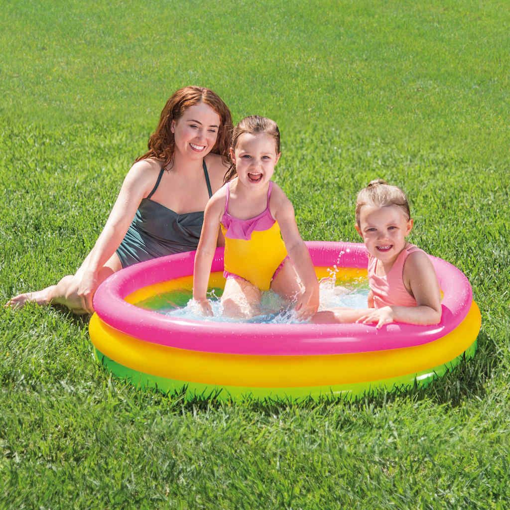 Piscine Gonflable Sunset 3 Anneaux 114x25 Cm Intex