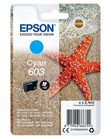 Product Image for Epson Singlepack Cyan 603 Ink