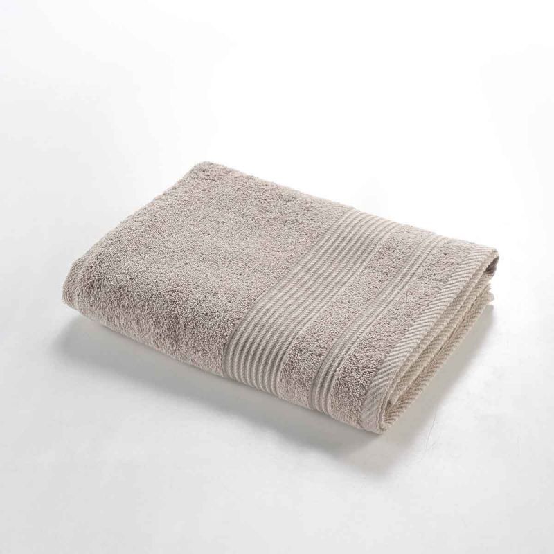 Paris Prix - Drap De Douche "tendresse" 70x130cm Taupe