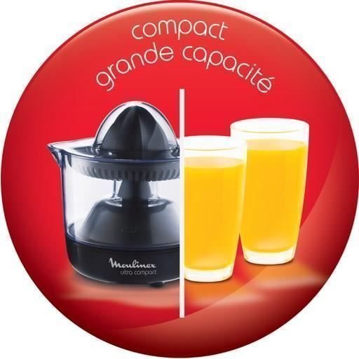 Moulinex Pc120870 Presse-agrumes Ultra Compact  Noir