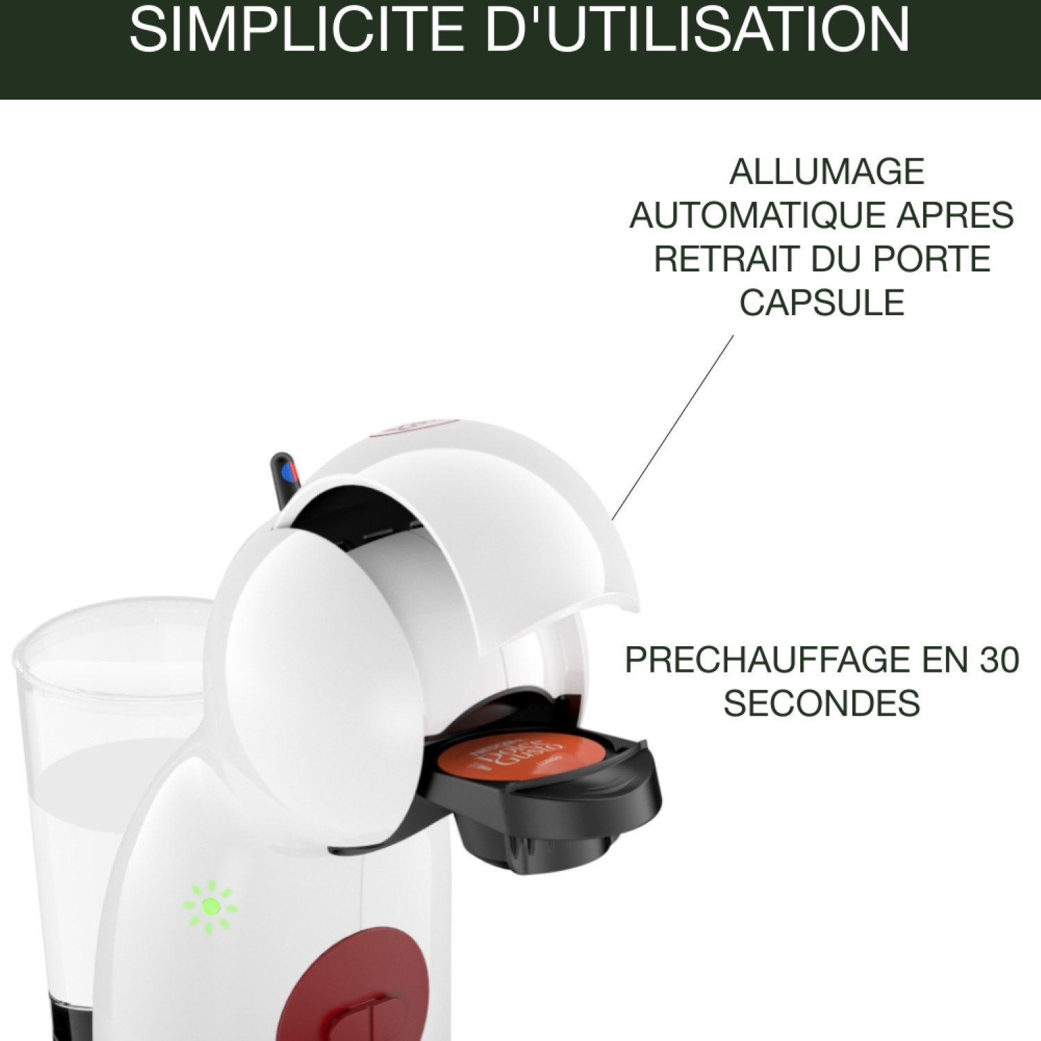 Cafetière à capsule Dolce Gusto Blanc YY5218FD KRUPS