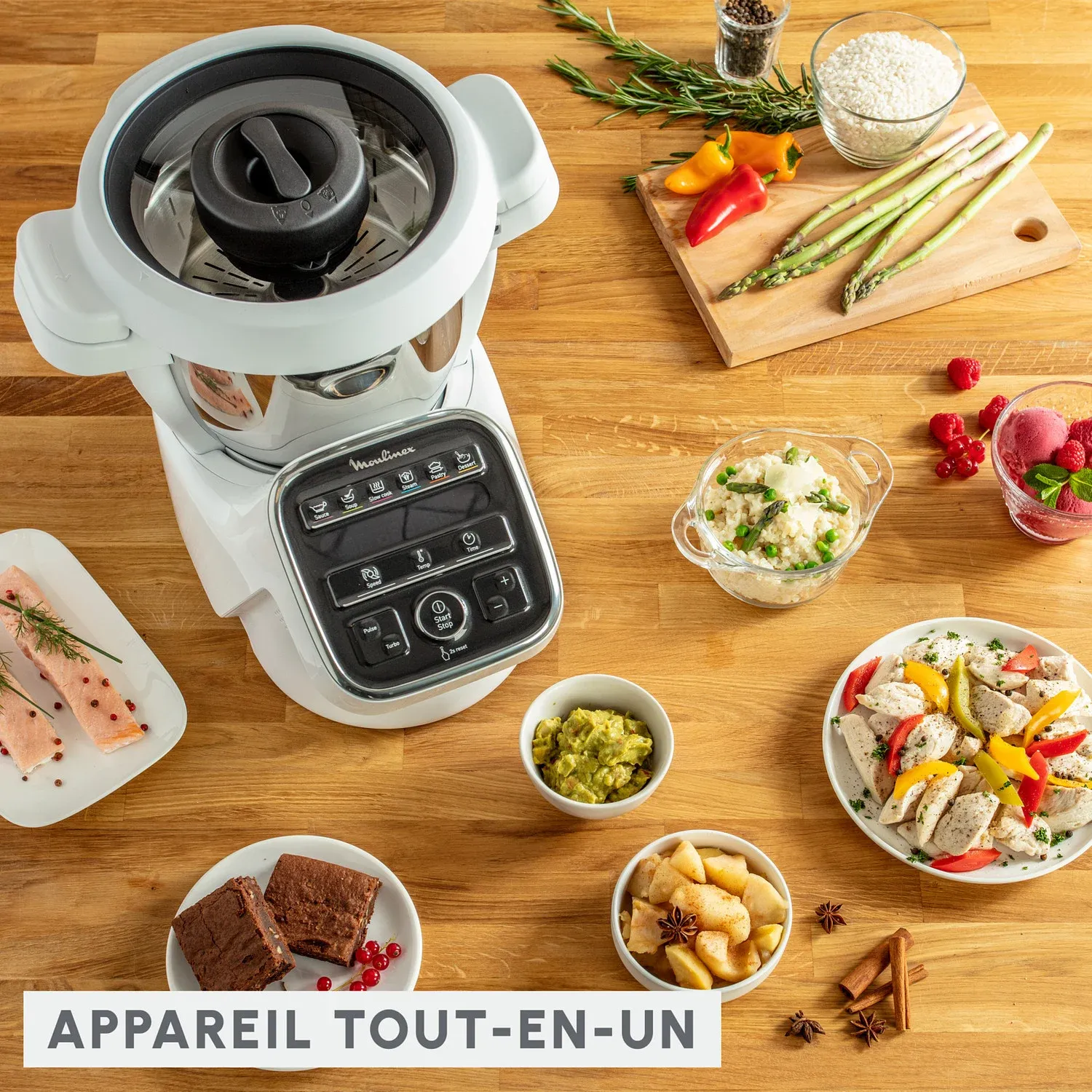 Robot cuiseur multifonctions Companion XL HF80DB10 MOULINEX
