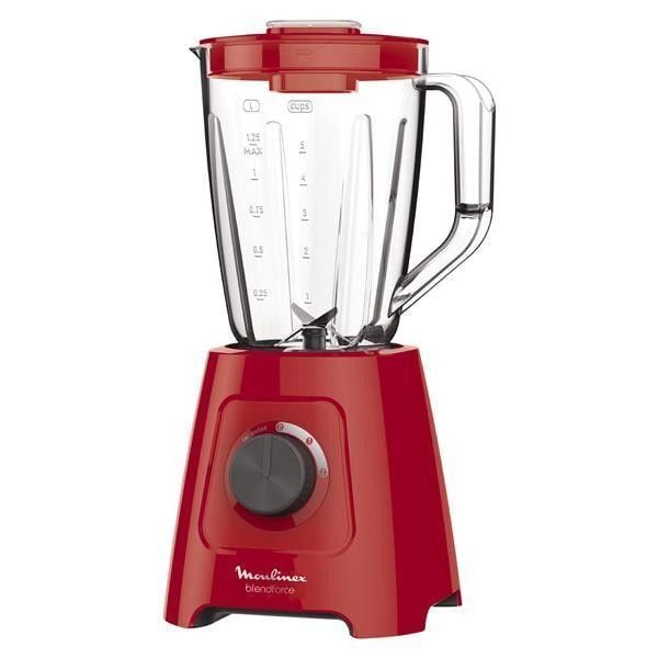 Blender 600w 2l 2vit 4 Lames Bol Plastique Rouge Moulinex - Lm420510