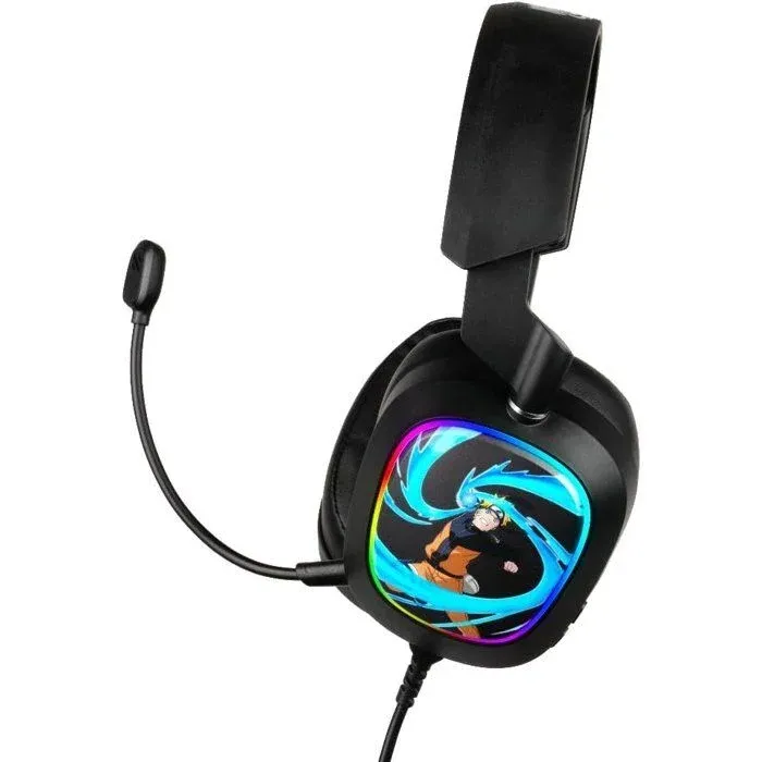 Casque Gaming - Filaire - Naruto Shippuden - 7.1 Pc - Haut-parleurs 50 Mm - Microphone - 2 M - Led - Naruto Rasengan - N
