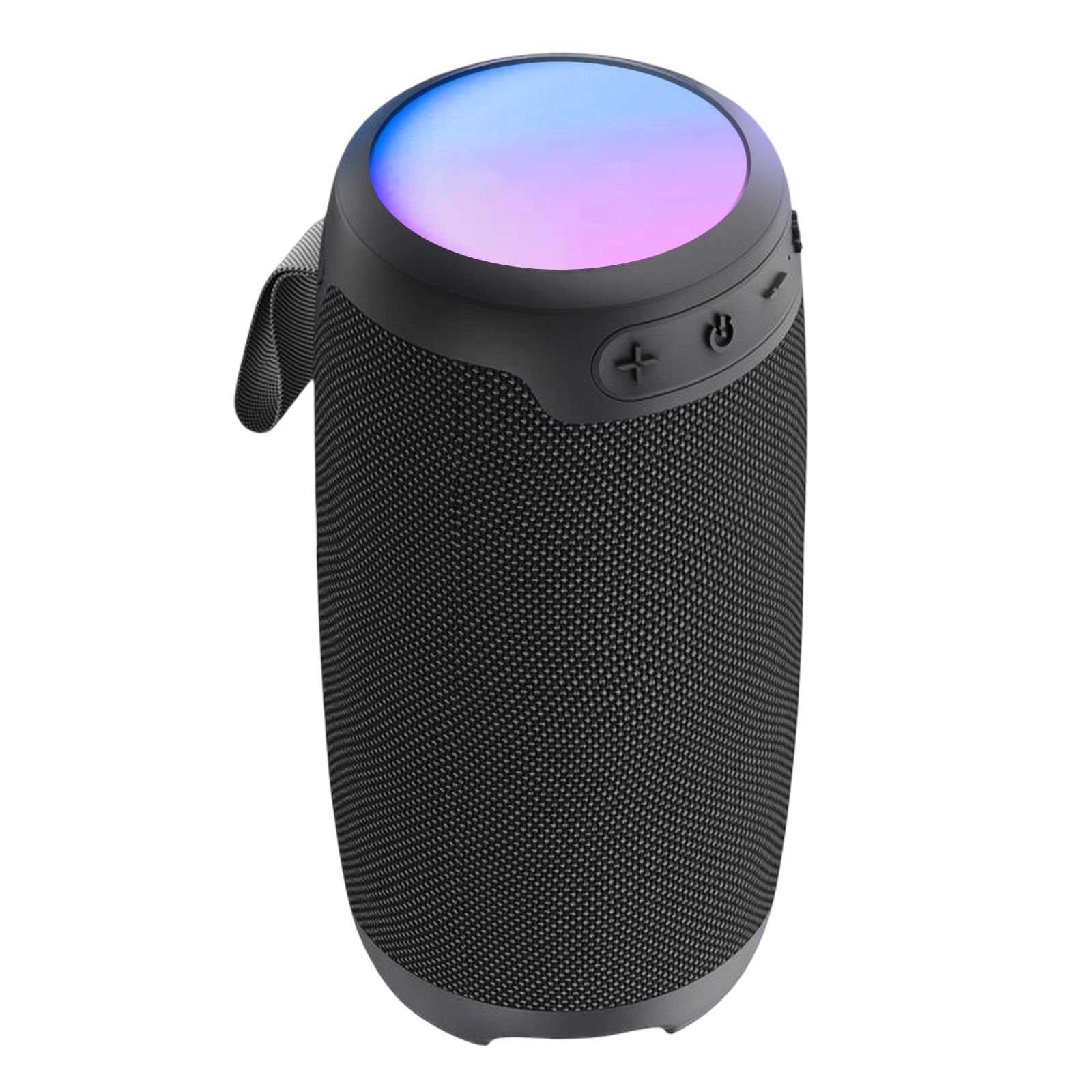 Enceinte Bluetooth 10w Portable Autonomie 10h Et Led Multicolore Noir Akashi