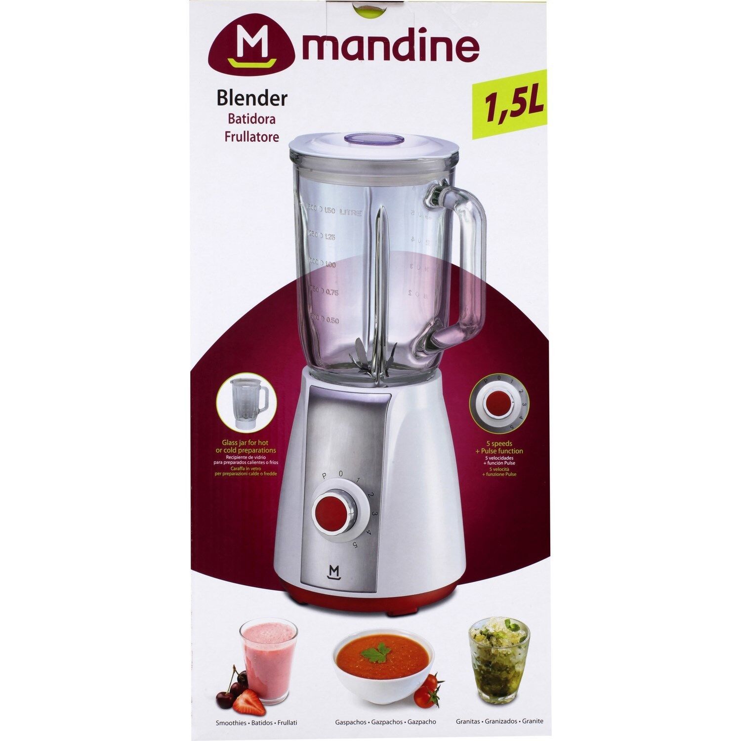 Blender 1,5L MBL600M1 MANDINE