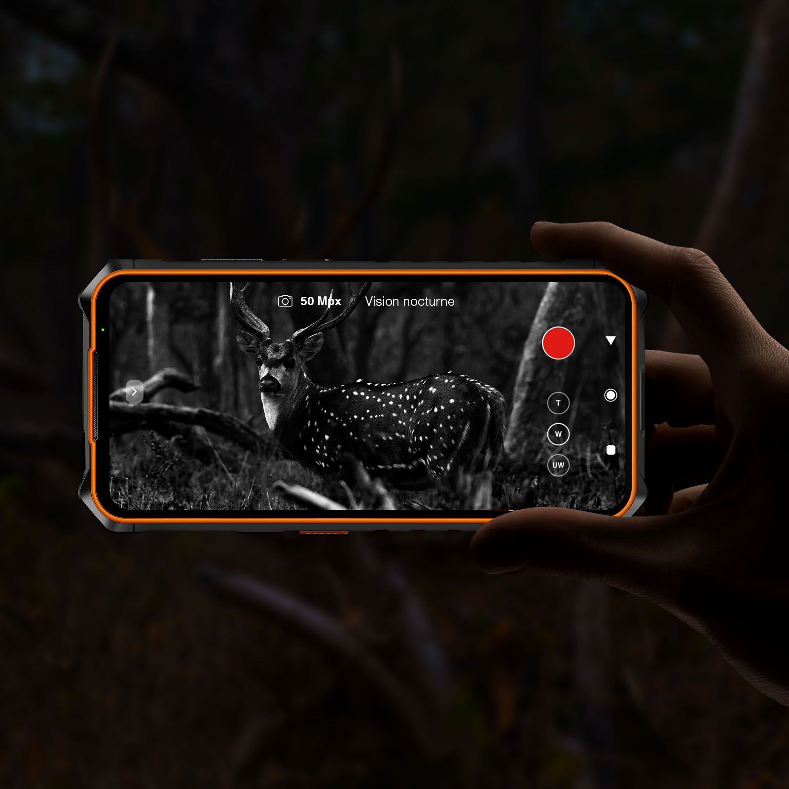 Smartphone Hammer Iron v 6 Go / 64 Go Android 13 4g Lte Ip69 Batterie 6320mah Noir / Orange Hammer