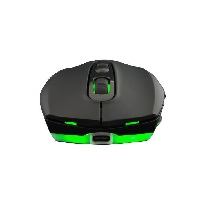 Souris Gamer Sans Fil Kult-krypton Noir