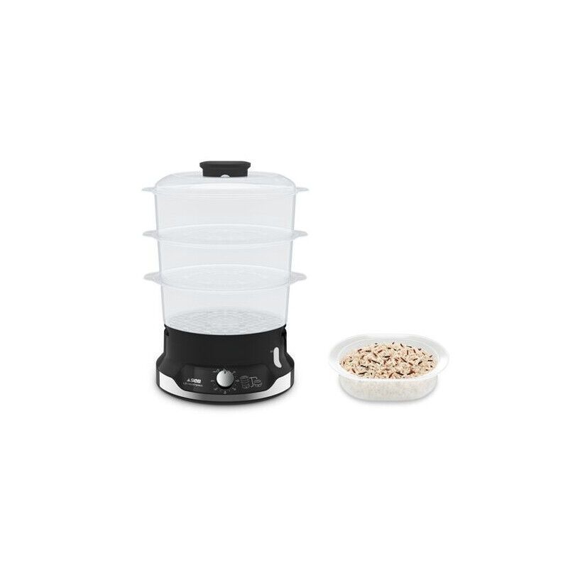 Cuiseur Vapeur Ultra Compact 3 Bols 9l Minuteur 800w Tefal - Vc204800