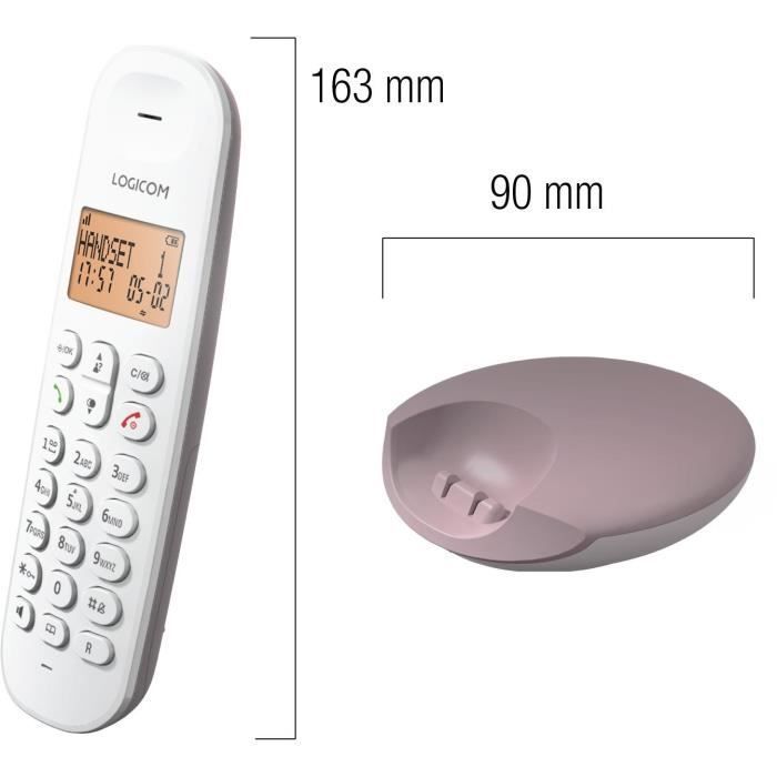 Téléphone Fixe Sans Fil - Dect Iloa 150 Solo - Taupe - Sans Répondeur