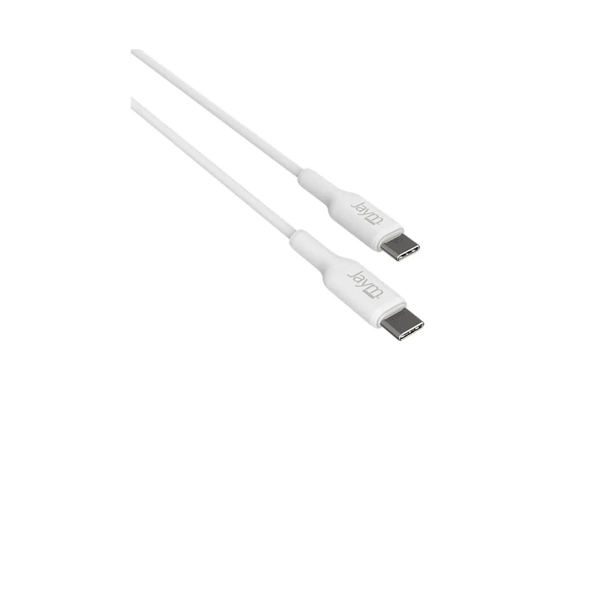 Câble Usb-c Vers Usb-c Pd 3.0 100w Charge Et Synchronisation 2m Blanc Jaym