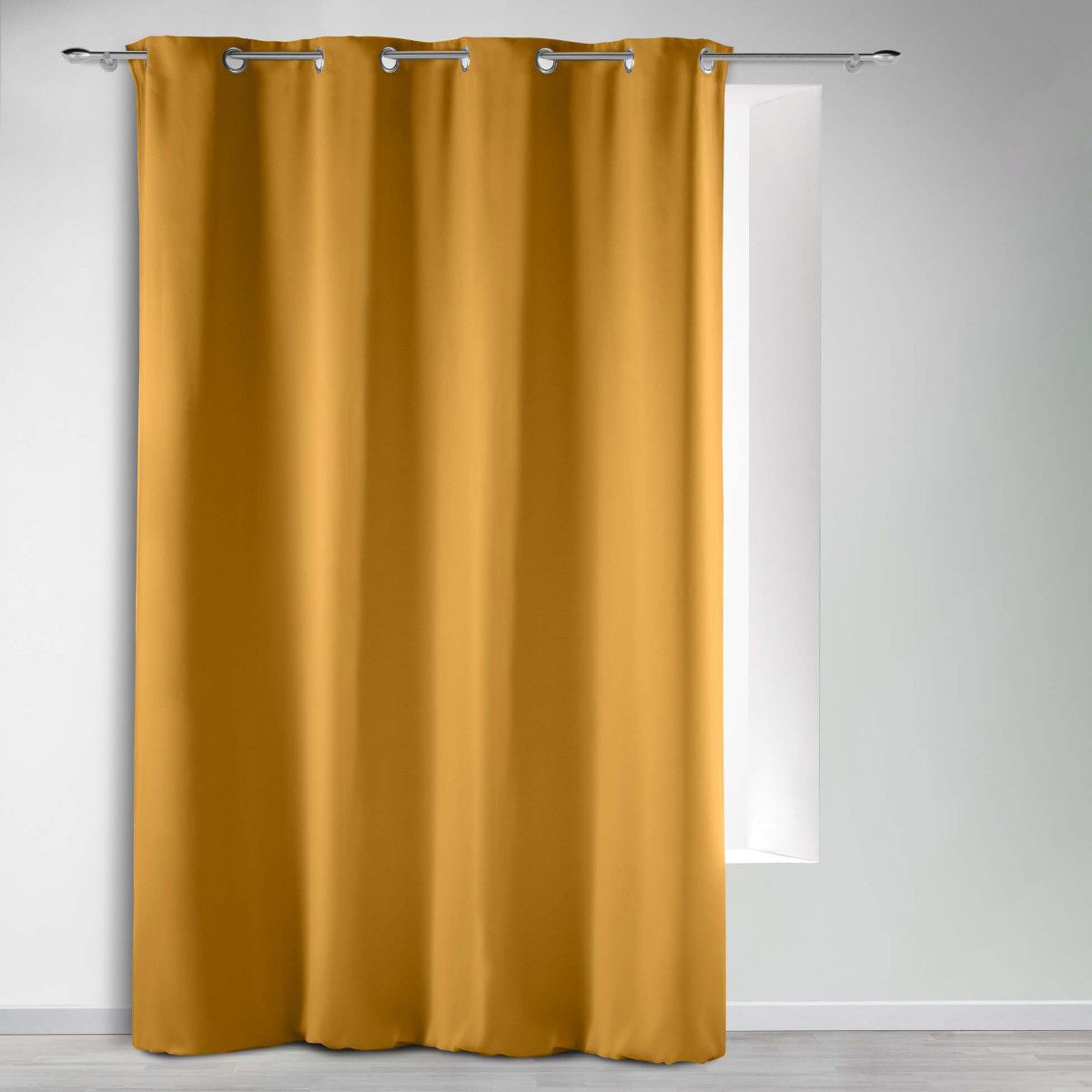 Rideau Occultant À Œillets "occult" 135x240cm Ocre