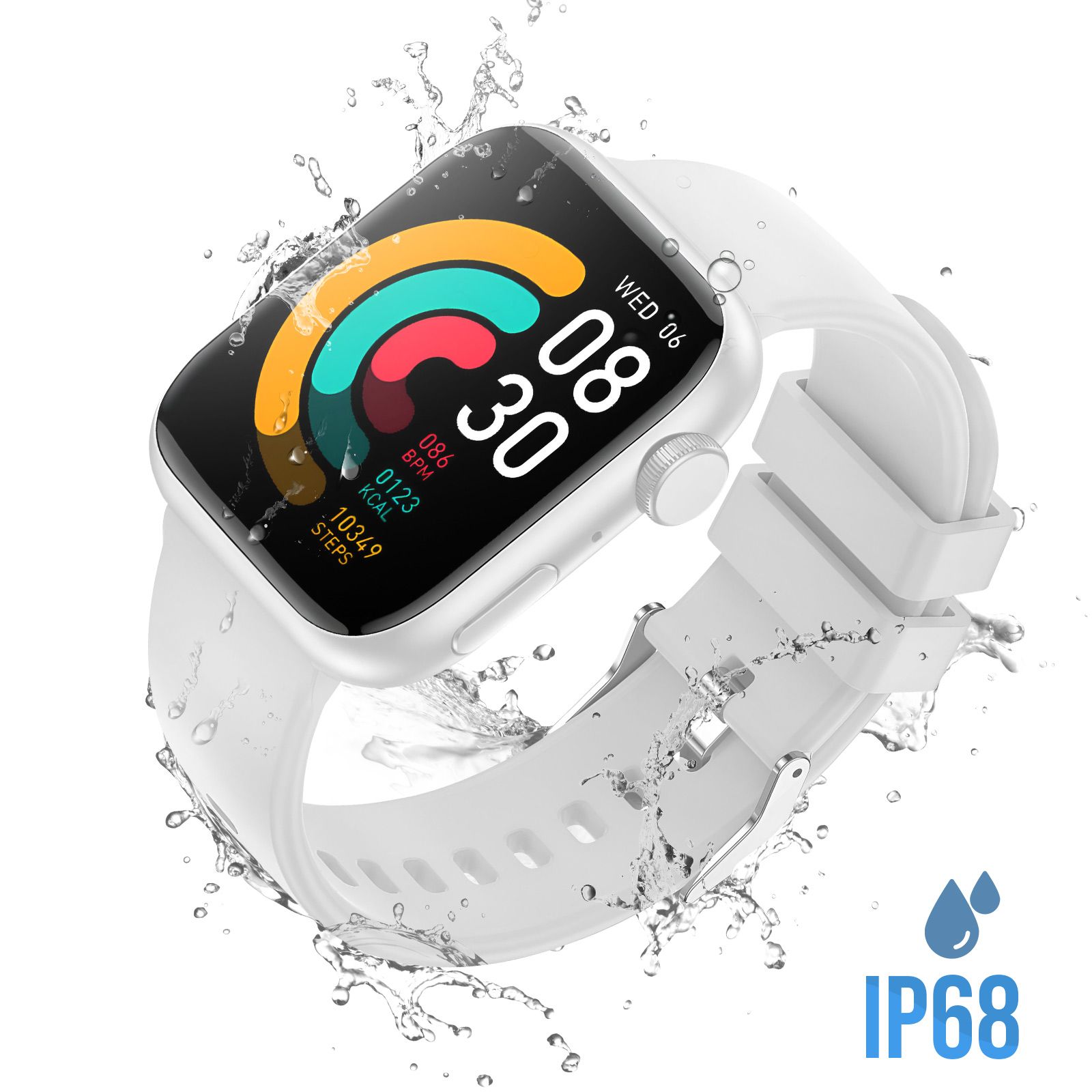 Montre Connectée Avec Appels Bluetooth Contrôle Caméra Igo Watch 3 Blanc Forever