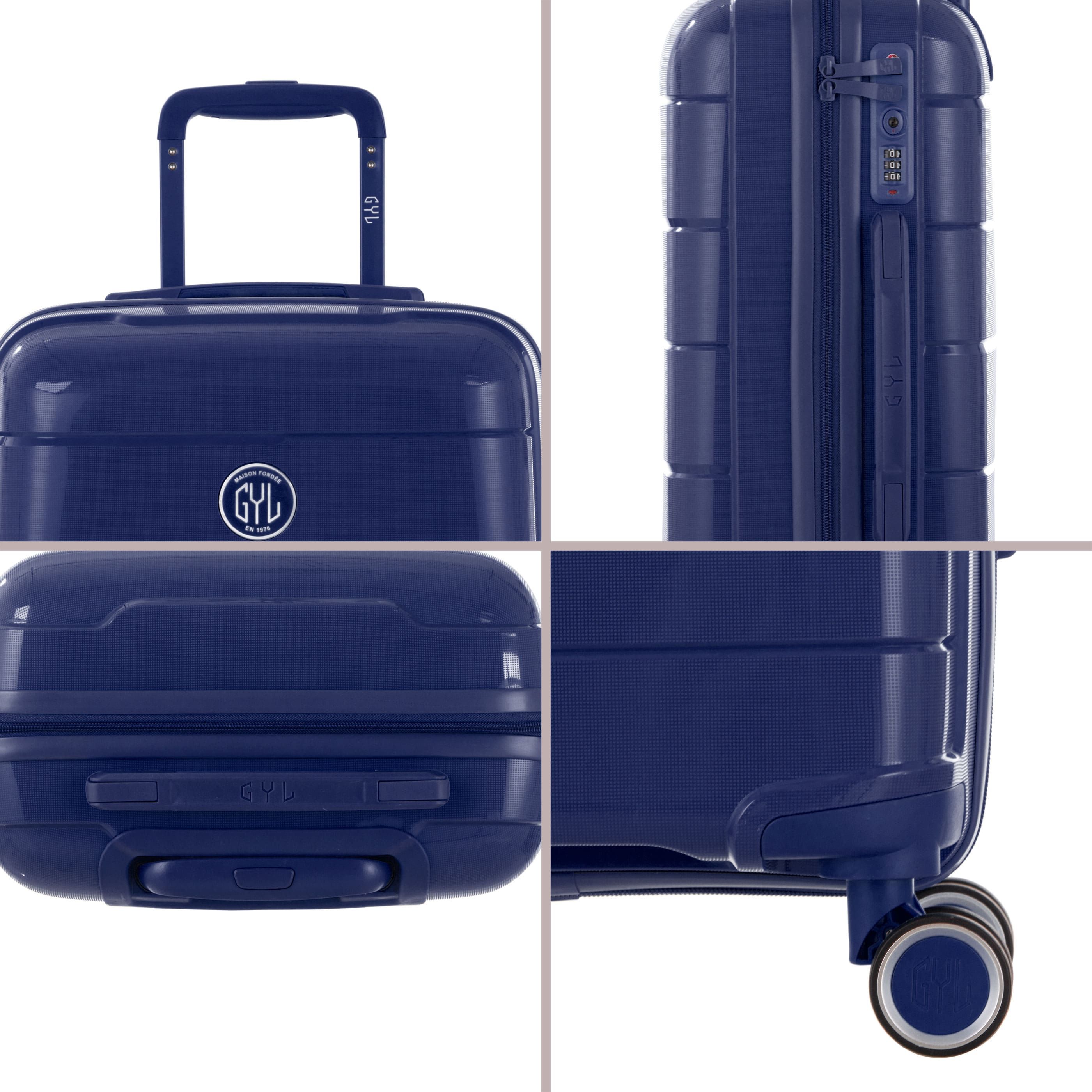 Set De 3 Valises Rigides Navy Ch3 (tailles S, M, L)
