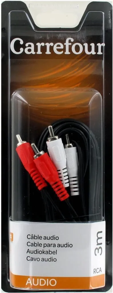Product Image for Câble audio - CFL-AUD14 - Noir CARREFOUR