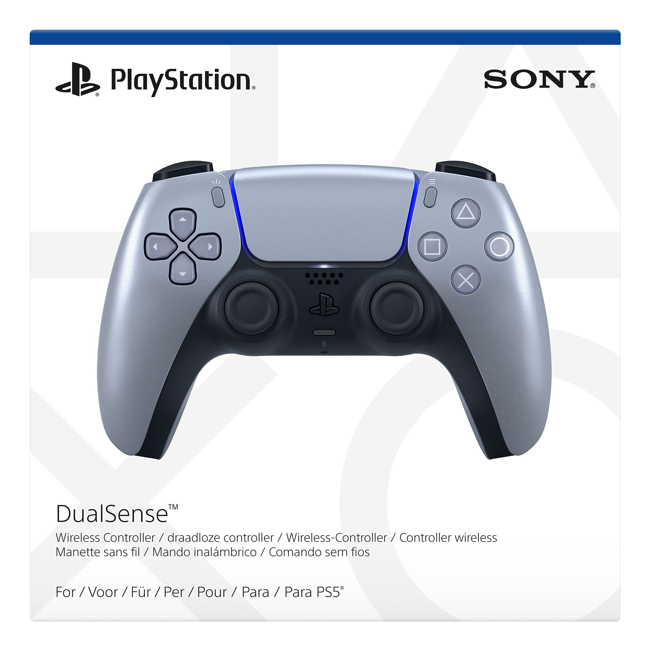 Sony DualSense Argent Bluetooth/USB Manette de jeu Analogique/Numérique PlayStation 5