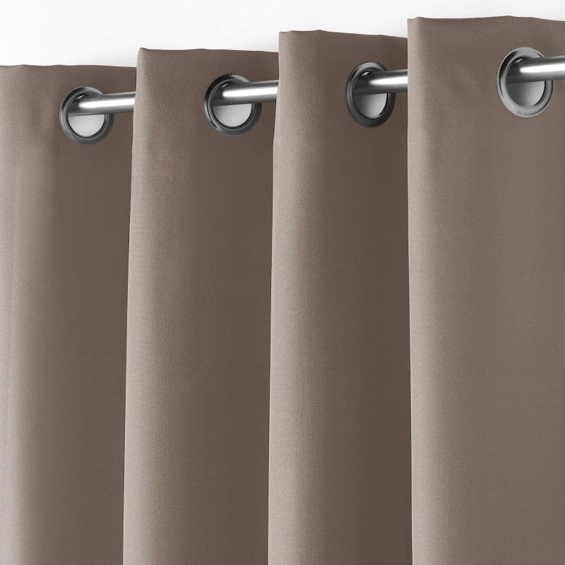 Rideau À Oeillets "essentiel" 140x260cm Taupe
