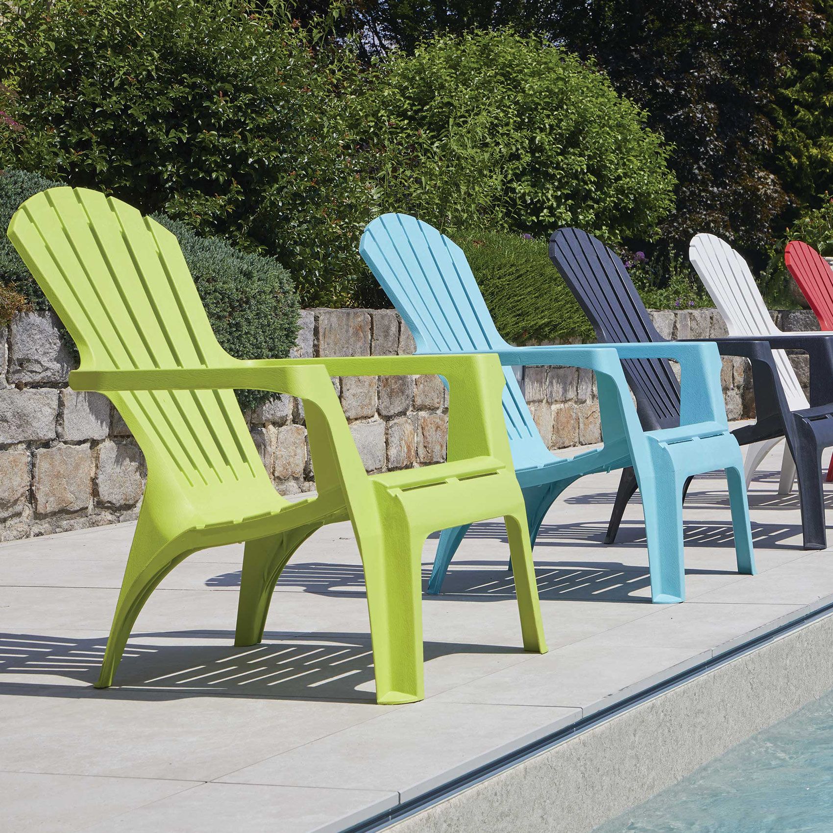 Ipae-progarden Dolomiti Chaise D'extérieur Linge Siège Rigide Dossier Rigide Polypropylène (pp) Anthracite