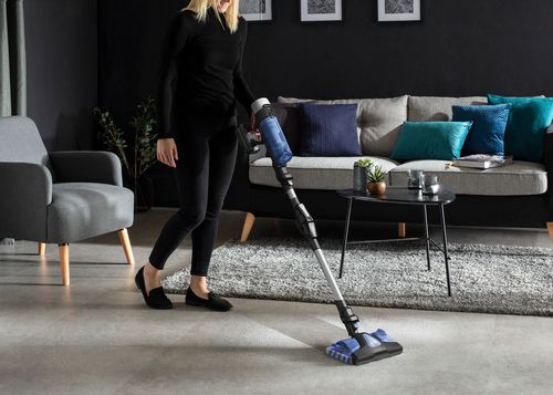 Rowenta Rh20c0 Aspirateur-balai 2 En 1 Batterie Sec&humide Sans Sac 0,4 L 250 W Argent, Bleu