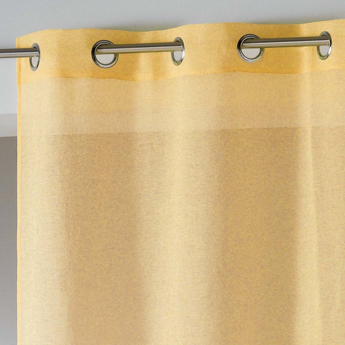 Rideau Voilage Étamine "telma" 140x240cm Jaune