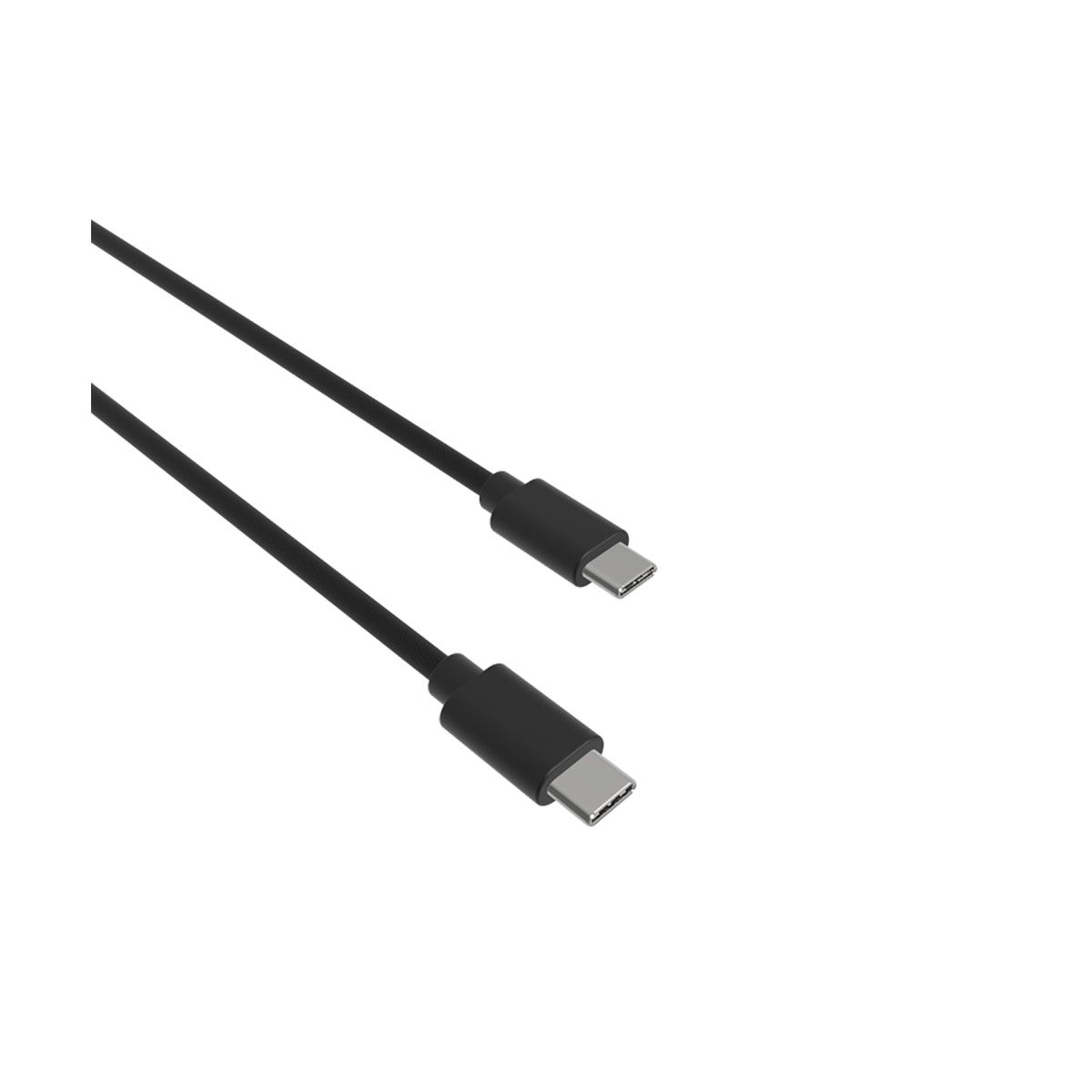 Câble Usb-c Vers Usb-c 3a Pd 20w Charge Et Synchronisation Collection Pop 1,5m Noir Jaym